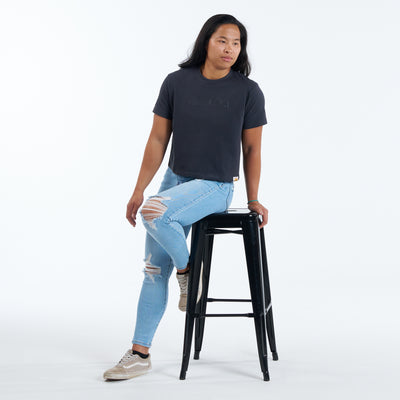 Mindful Heart Cropped Boxy Tee