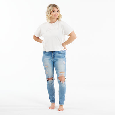 Mindful Heart Cropped Boxy Tee