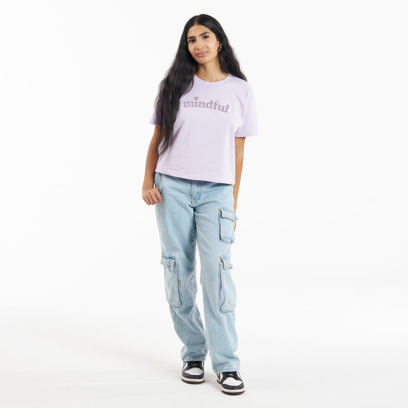 Mindful Heart Cropped Boxy Tee